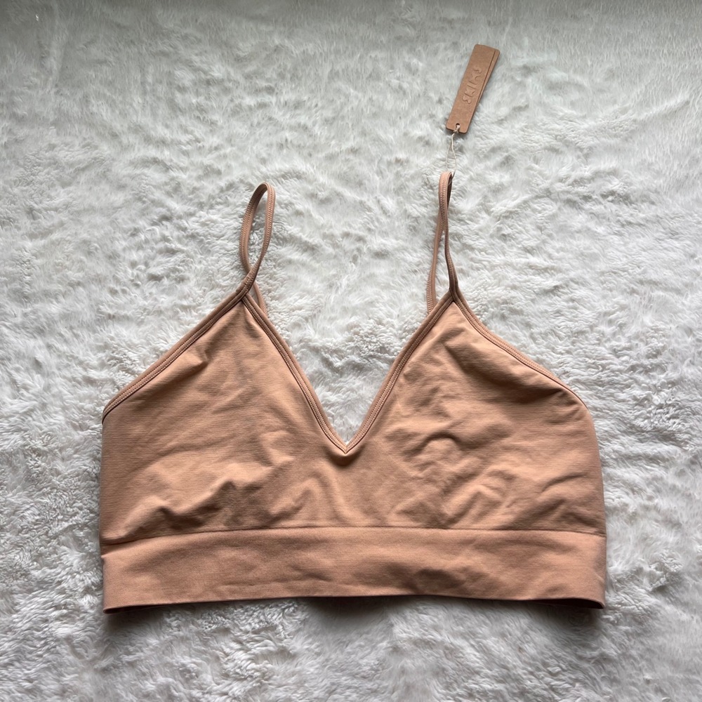 SKIMS Soft Smoothing Seamless Scoop Bralette Clay BR-BRA-0183 Womens 3X NWT Cozy